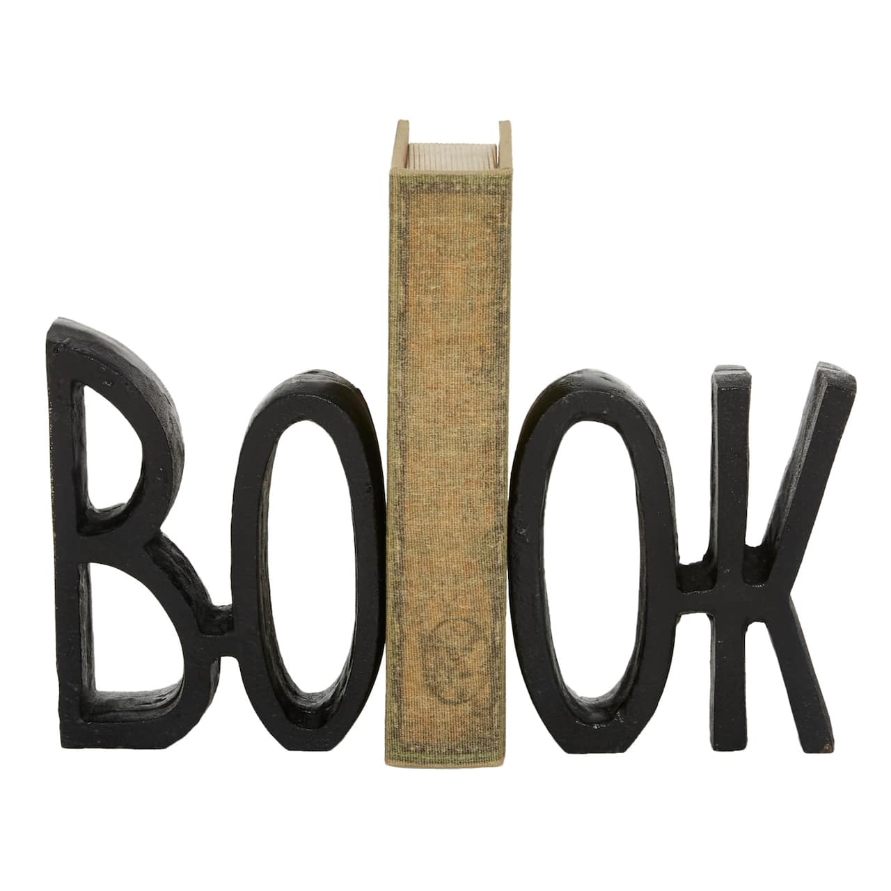 7" Black Book Aluminum Industrial Bookends